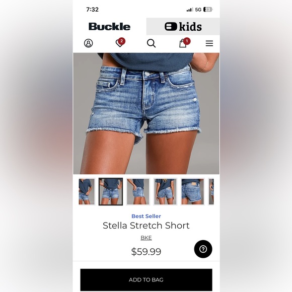 NWT women’s BKE Stella stretch low rise distressed jeans exclusive buckle $69.99 - Picture 12 of 12